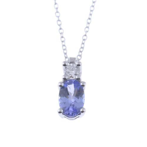 PENDANT WITH TANZANITE AND DIAMOND