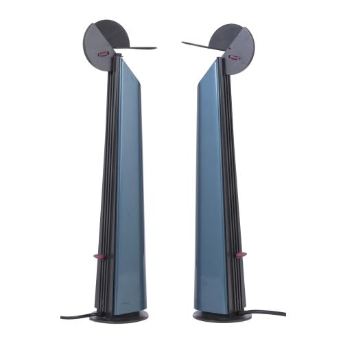 ACHILLE CASTIGLIONI (1918 - 2002). FOR FLOS. PAIR OF "GIBIGIANA" TABLE LAMPS, 1980 DESIGN.