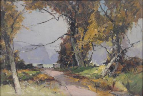 LEON LAUNAY (1890-c.1956). "LANDSCAPE WITH PATH".