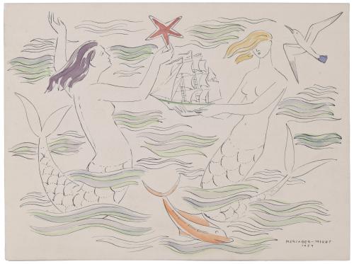 JAUME MERCADER MIRET (1914-2009). "MERMAIDS", 1954.