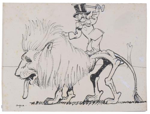 FELIU ELIAS I BRACONS, "APA" (1878-1948). "THE LION TAMER".