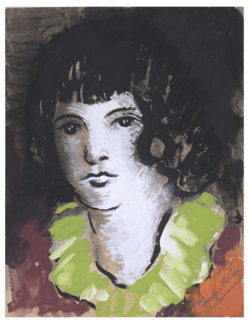 FRANCISCO CAMPS RIBERA (1895-1992). Set of 3 women's portraits.
