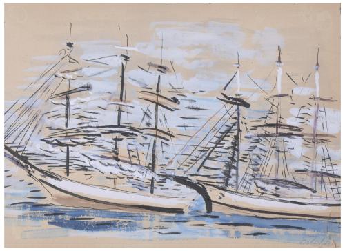 ESTEBAN VICENTE (1903-2001). "SHIPS".