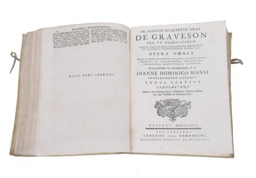IGNATII HYACINTHI AMAT DE GRAVESON (1670 - 1733). "Historia
