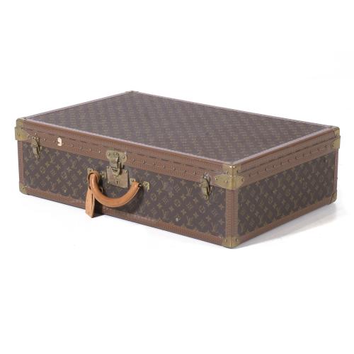 LOUIS VUITTON. "ALZER 75" MODEL SUITCASE.