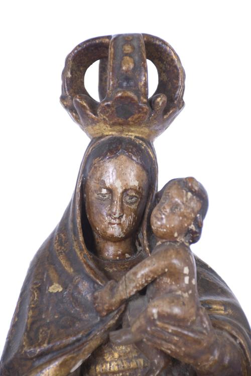 18TH CENTURY, SPANISH SCHOOL. "OUR LADY OF THE PILLAR".