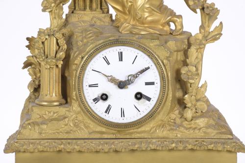 LOUIS PHILIPPE TABLE CLOCK, WITH RELIGIOUS ALLEGORY, CIRCA 