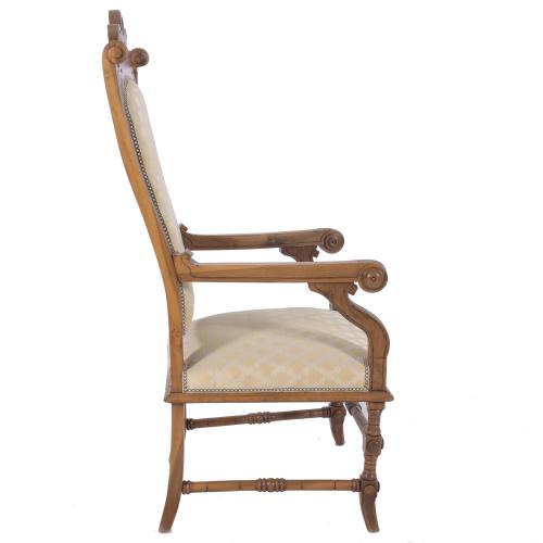 Sillón y pareja de sillas catalanas de estilo Modernista, s