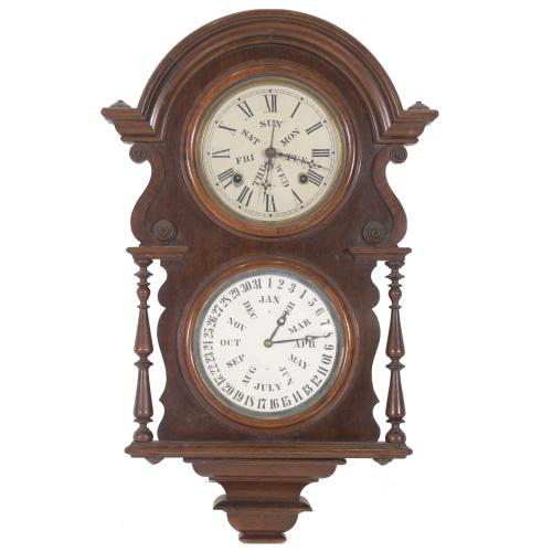 WELCH SPRING  & CO, WAGNER. RELOJ DE PARED VICTORIANO, CIRCA 1875 - 1885.