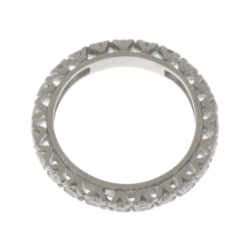 FULL WEDDING RING WITH DIAMONDS.