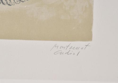 MONTSERRAT GUDIOL (1933-2015). Pair of graphic works.