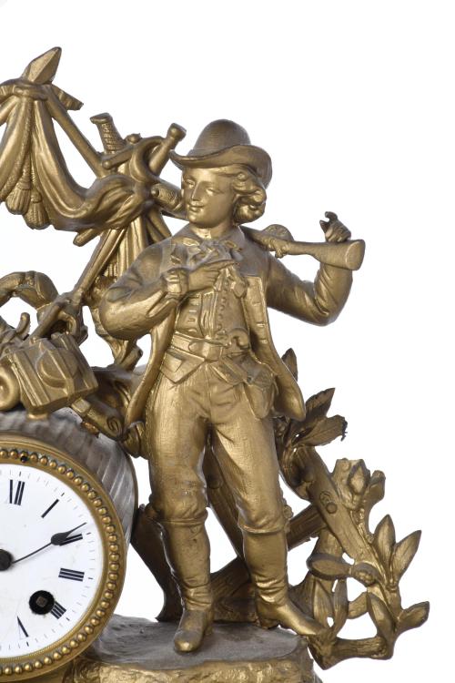 Belle Époque table clock, circa 1900.
