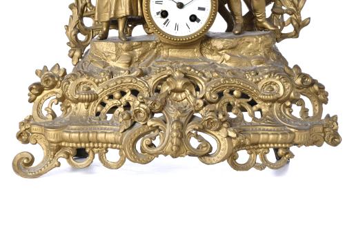 Belle Époque table clock, circa 1900.