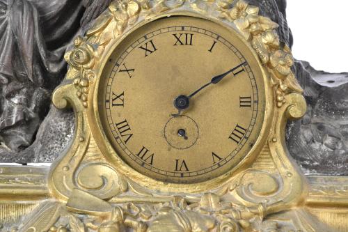 Napoleon III style table clock, late 19th century.