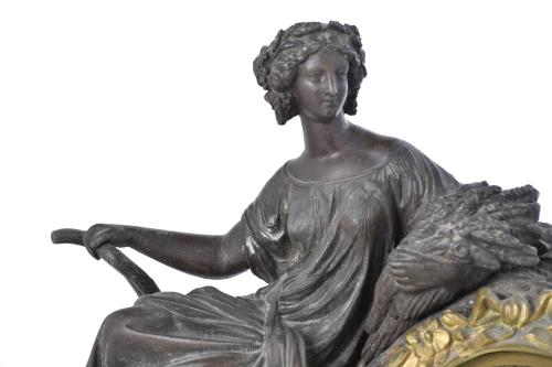 Napoleon III style table clock, late 19th century.