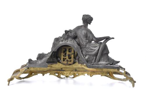 Napoleon III style table clock, late 19th century.
