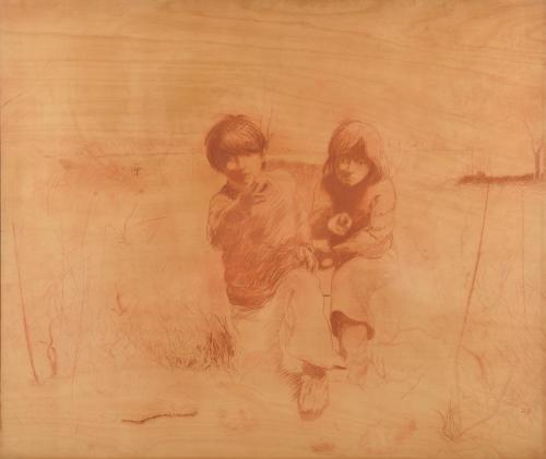 FRANCESC ARTIGAU SEGUI (1940). "Niños en las islas Medas".