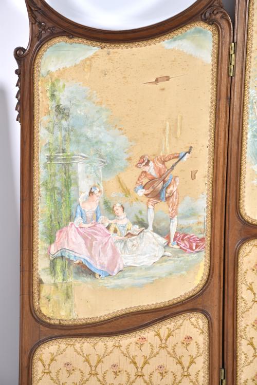 Modernist folding screen, early 20th century.