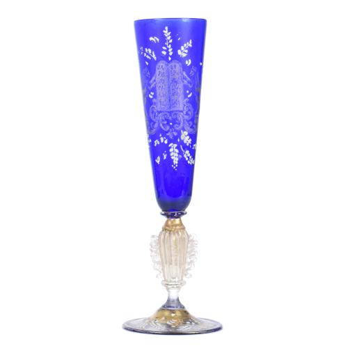Murano glass goblet, 20th century.