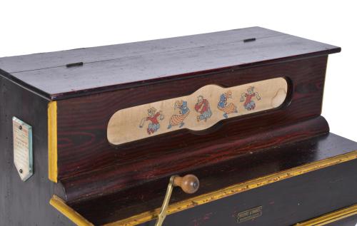 Toy barrel organ, mid 20th century.