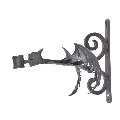 Modernist wall lamp, circa 1910.