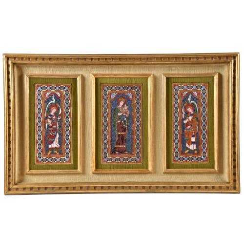MORATÓ WORKSHOP. Triptych, second half 20th century.