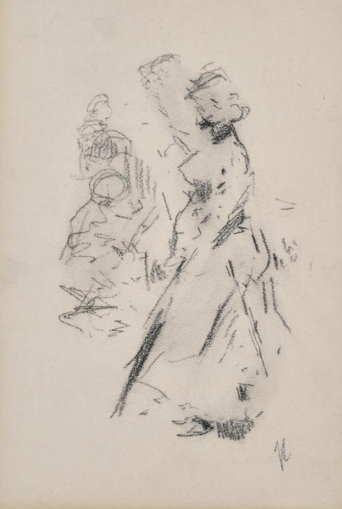 JOSEP CUSACHS I CUSACHS (1851-1908). ‘Sketch from life, female figure’.