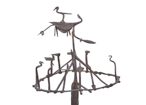 Yoruba healing stick, West Africa, 19th century.