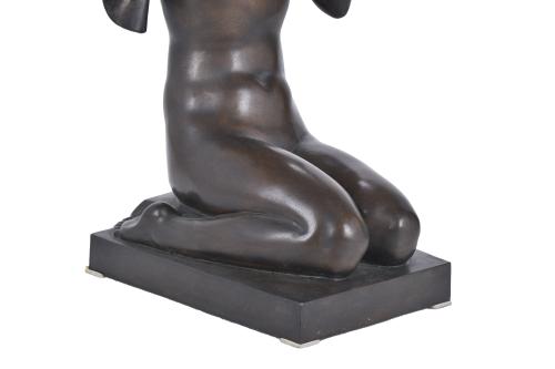 FREDERIC MARÈS (1893 - 1991).  ‘Female nude with a veil’.