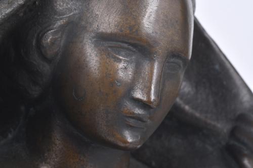 FREDERIC MARÈS (1893 - 1991).  ‘Female nude with a veil’.