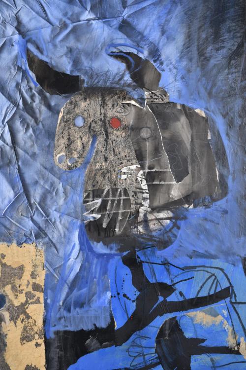 ANTONI CLAVÉ (1913-2005) "Minotaure et instrument", 1984. F