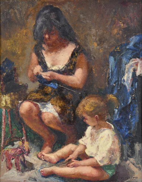 AMADEO FREIXAS VIVÓ (1912-2004). 'Maternity'.