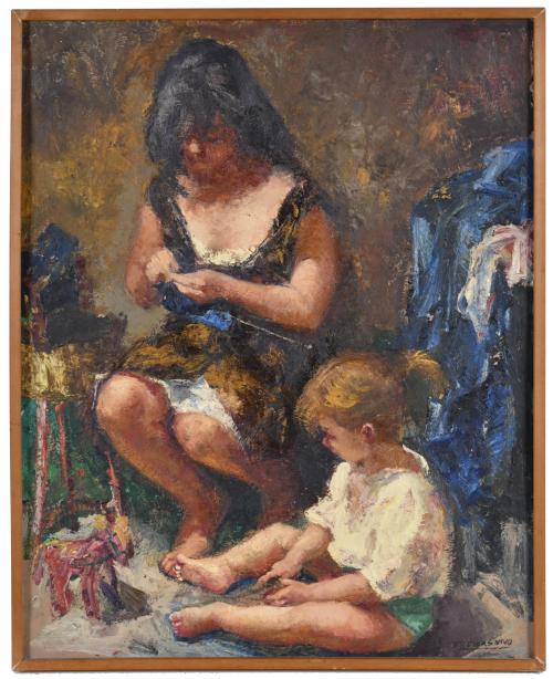 AMADEO FREIXAS VIVÓ (1912-2004). &#39;Maternity&#39;.
