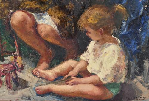 AMADEO FREIXAS VIVÓ (1912-2004). &#39;Maternity&#39;.