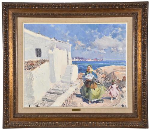 IGNACIO GIL (1913-2003). &#39;Ibiza women&#39;.