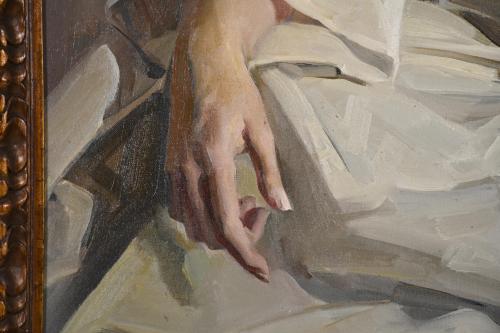 FELIX REVELLO DE TORO (1926). ‘Woman&#39;s portrait in white’, 