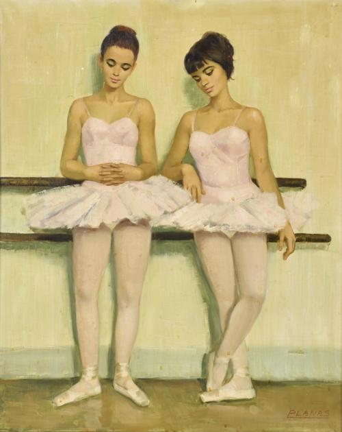 20TH CENTURY SPANISH SCHOOL. 'Ballerinas'.