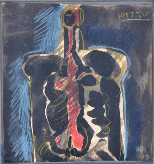 NESTOR BASTERRETXEA ARZADUN (1924-2014).  Pair of drawings 