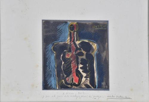 NESTOR BASTERRETXEA ARZADUN (1924-2014).  Pair of drawings 