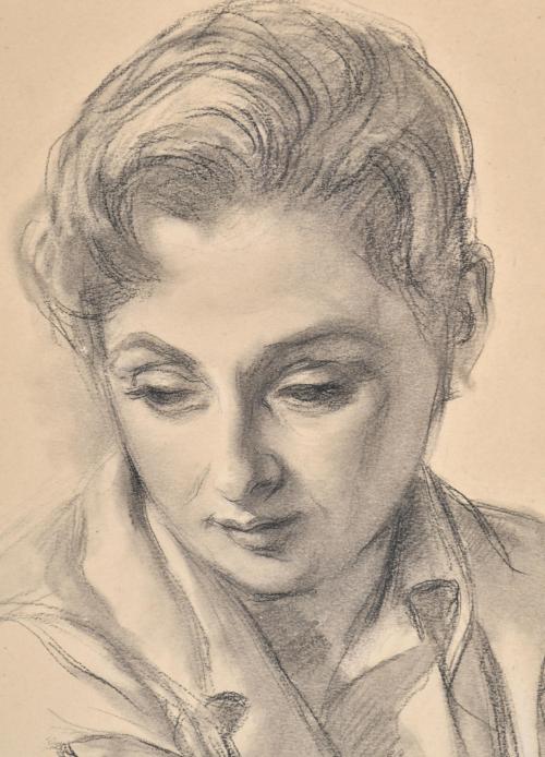 VICTOR MOYA CALVO (1889-1972).  &#39;Woman&#39;s portrait&#39;.