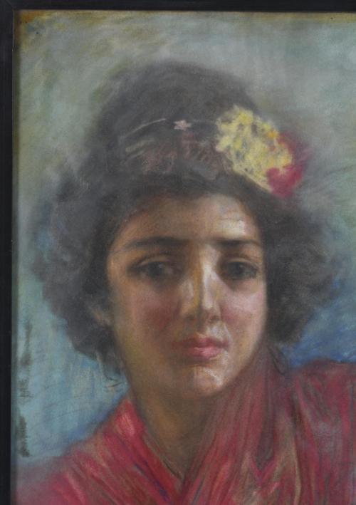 ATTRIBUTED TO JULIO BORRELL (1877-1957). &#39;Girl with a shawl
