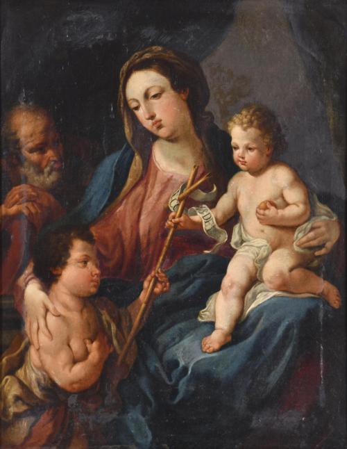 18TH-19TH CENTURY ITALIAN SCHOOL. 'Holy Family with Saint John'.