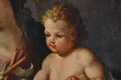 18TH-19TH CENTURY ITALIAN SCHOOL. &#39;Holy Family with Saint J