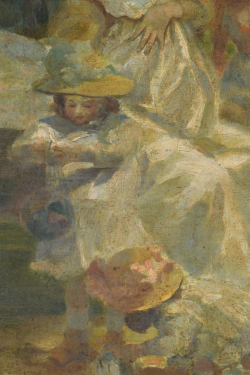 EARLY 20TH CENTURY CATALAN SCHOOL. &#39;Family scene&#39;.