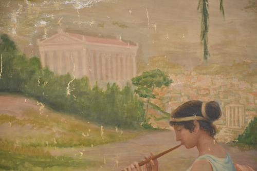 DIONÍS RENART GARCÍA (1878-1946).  ‘Girl with a mandolin&#39;, 