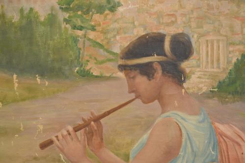 DIONÍS RENART GARCÍA (1878-1946).  ‘Girl with a mandolin&#39;, 