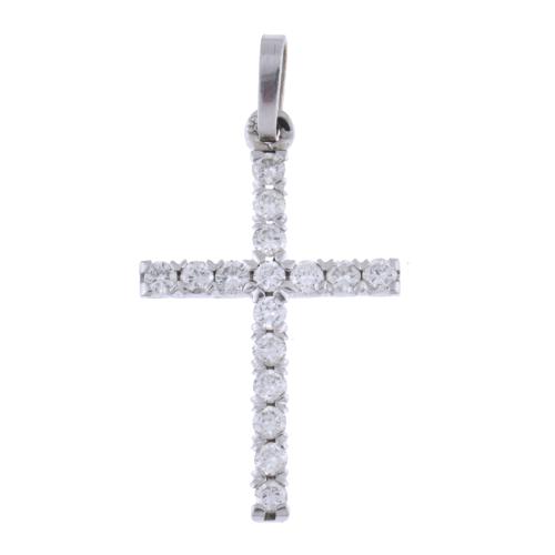 Diamonds pendant cross.