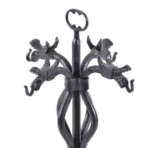 Modernist fireplace utensil holder, 20th century.