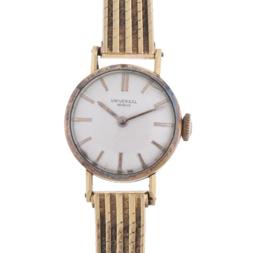 UNIVERSAL GENEVE. Wristwatch-jewel, circa 1960.