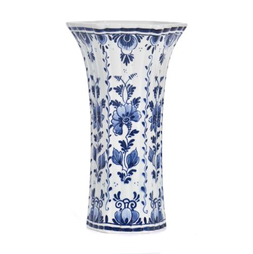 Flower vase in Delft porcelain, Holland, circa 1960 - 1970.